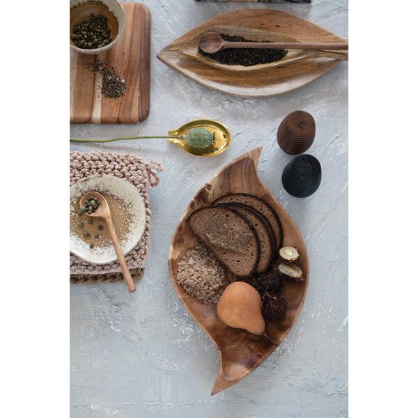 Natural Suar Wood Cheese Cutting Board with Handle, image 2