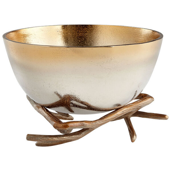 Gold Large Antler Anchored Bowl, image 1