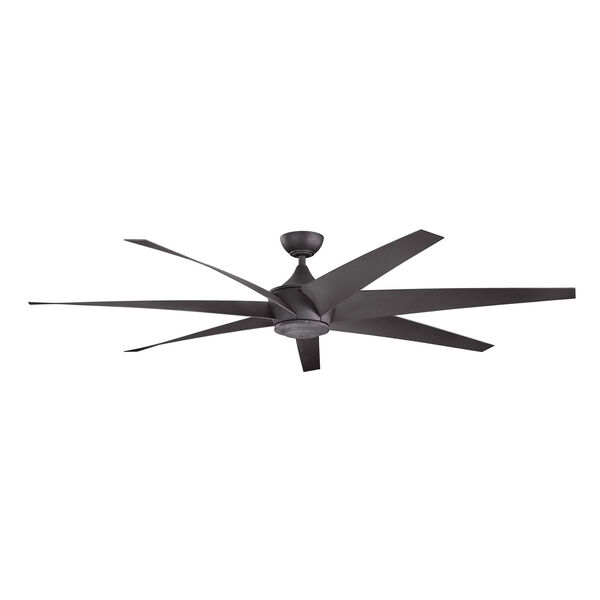 Lehr Distressed Black Indoor and Outdoor Ceiling Fan, image 1