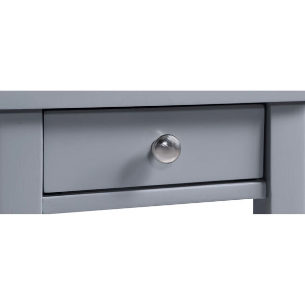 American Heritage Gray End Table With Drawer, image 6