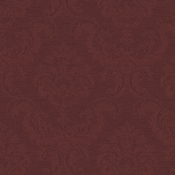 Damask Emboss Red Wallpaper - SAMPLE SWATCH ONLY, image 1