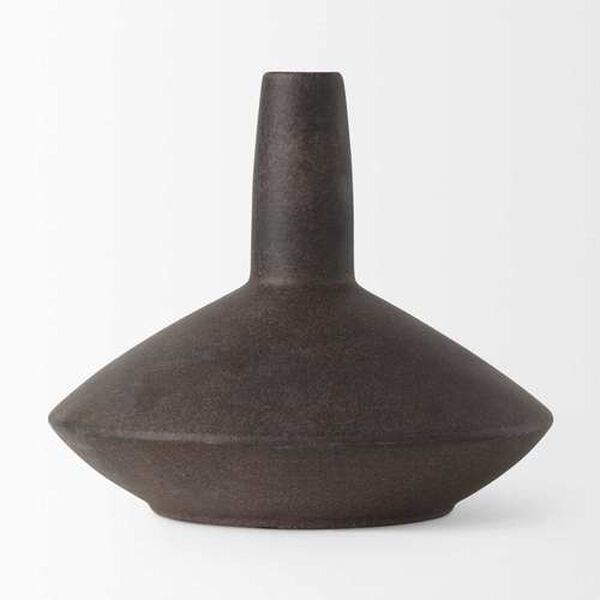 Rylee Dark Brown Ceramic Vase, image 2