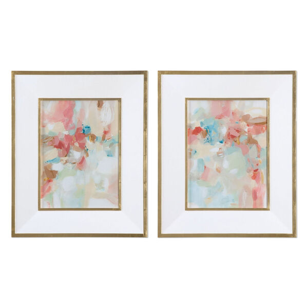 A Touch of Blush and Rosewood Fences by Grace Feyock: 28 x 34-Inch Wall Art, Set of Two, image 2