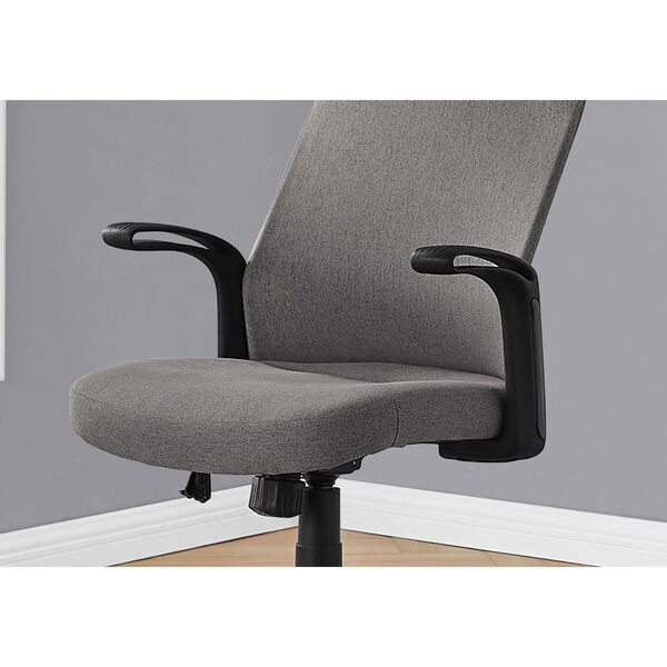 Black and Dark Grey Multi Position Office Chair, image 4