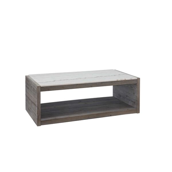 Moonbeam Moonlit Gray Marble Top Cocktail Table, image 1
