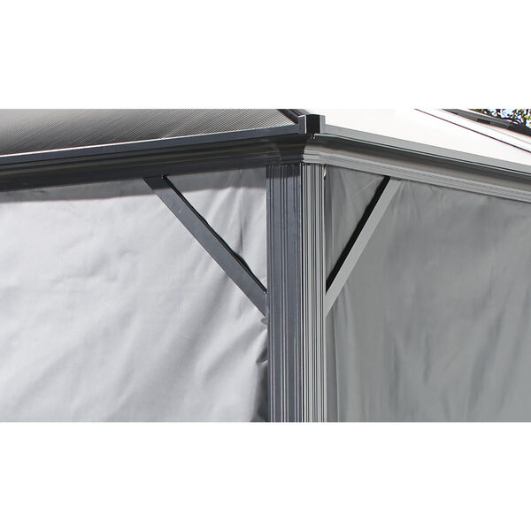 Meridien Gray 12 Ft x 15 Ft Sun Shelter Curtain, image 3