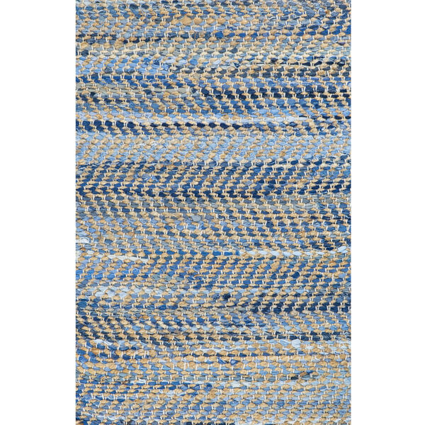 Medium Zigzag Denim Rectangular: 4 Ft. x 2 Ft. 8 In. Area Rug, image 1
