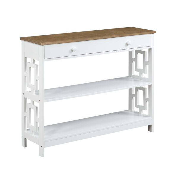 Town Square Driftwood White Accent Console Table, image 3