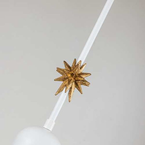 Etoile White One-Light Mini Pendant with Star, image 5