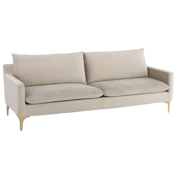 Anders Nude and Brushed Gold Sofa, image 5
