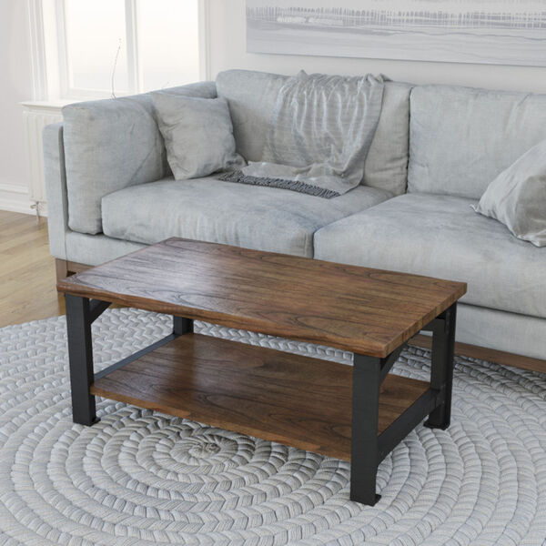 Bethel Park Graphite Grey and Brown Coffee Table, image 9