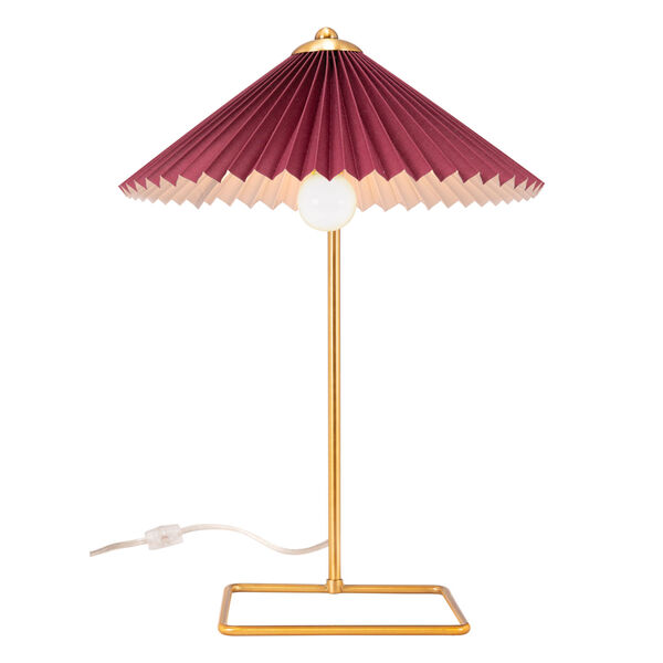 Charo Red and Gold One-Light Table Lamp, image 3