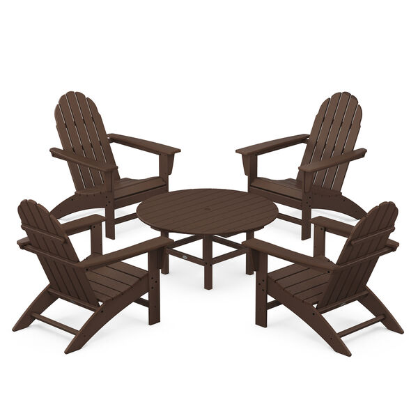 Vineyard Mahogany Adirondack Chair Conversation Set, 5-Piece, image 1