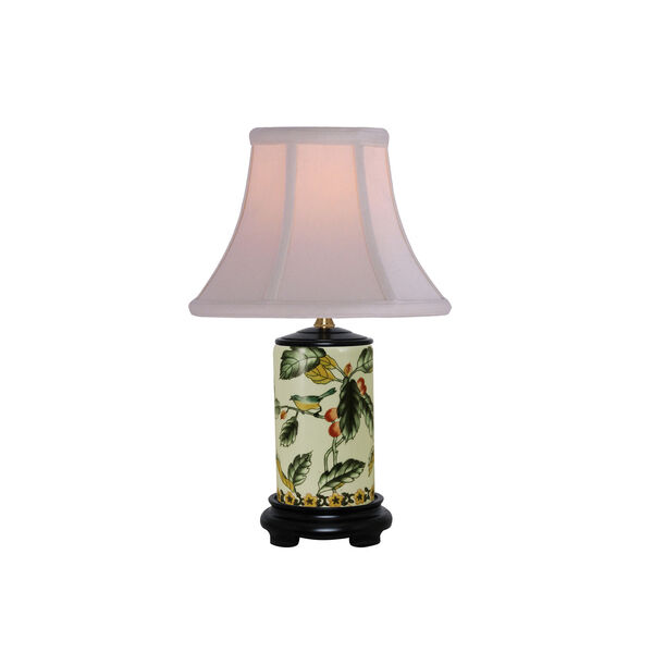 Porcelain Ware One-Light Multicolor Small Lamp, image 1