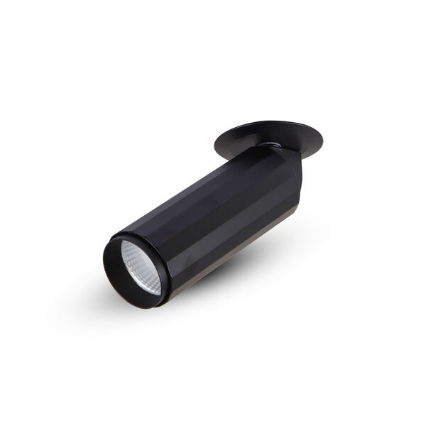 Orbit Black Seven-Inch Adjustable LED Flush Mounted Spotlight, image 5