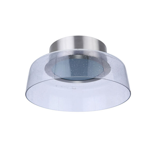 Centric Brushed Polished Nickel 11-Inch LED Flushmount, image 1