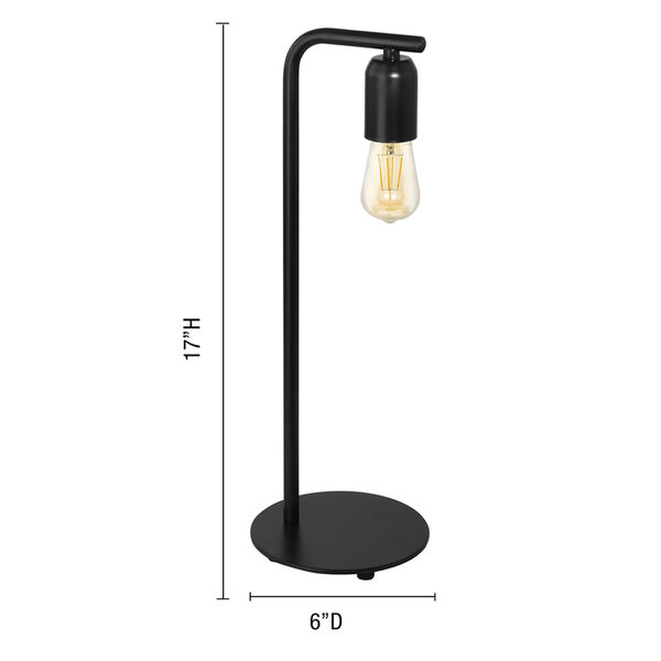 Adri Black One-Light Table Lamp, image 3