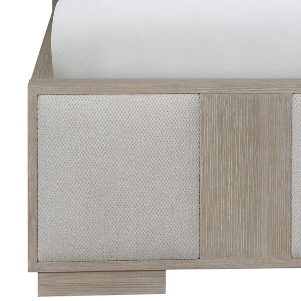 Solaria White and Brown Panel Bed, image 5