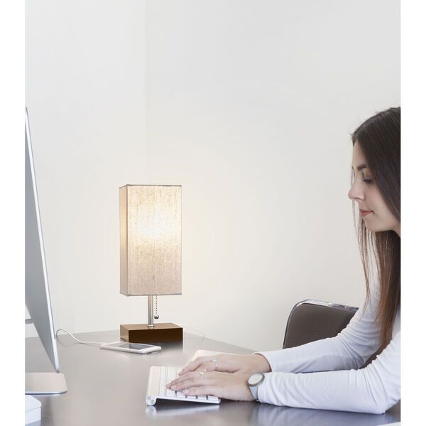 Grace Brown LED Table Lamp, image 4