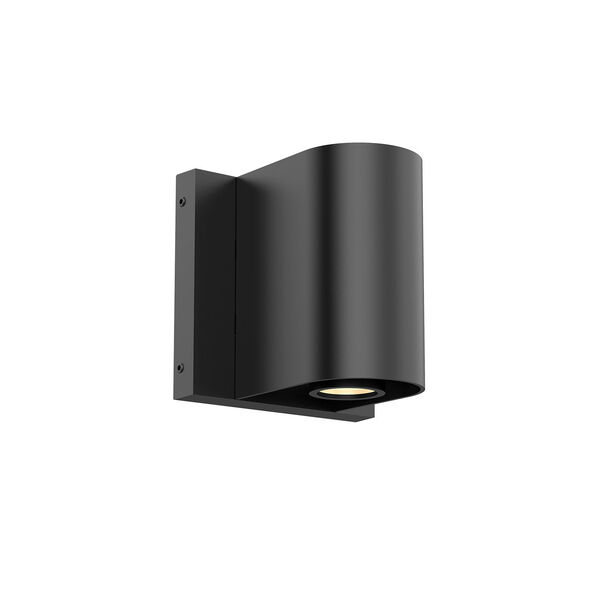 Traverse Black Four-Inch Outdoor LED Wall Sconce, image 1