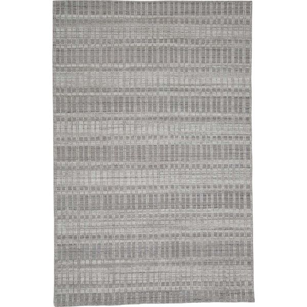 Odell Gray Silver Ivory Rectangular 3 Ft. 6 In. x 5 Ft. 6 In. Area Rug, image 1