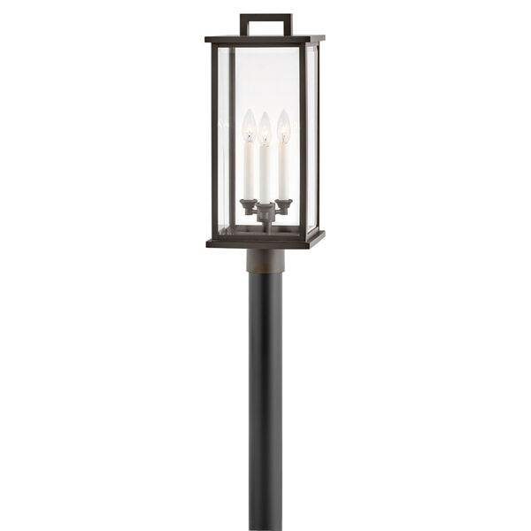 Weymouth Oil Rubbed Bronze Three-Light Outdoor Post Mount, image 2
