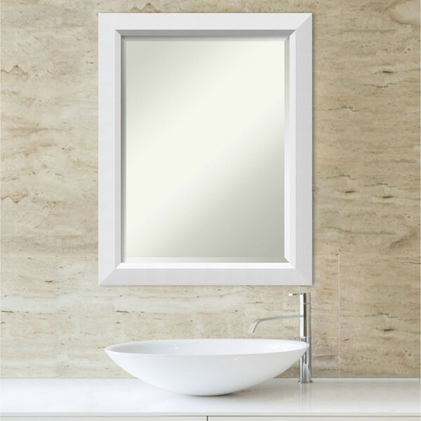 Blanco White 22W X 28H-Inch Bathroom Vanity Wall Mirror, image 5