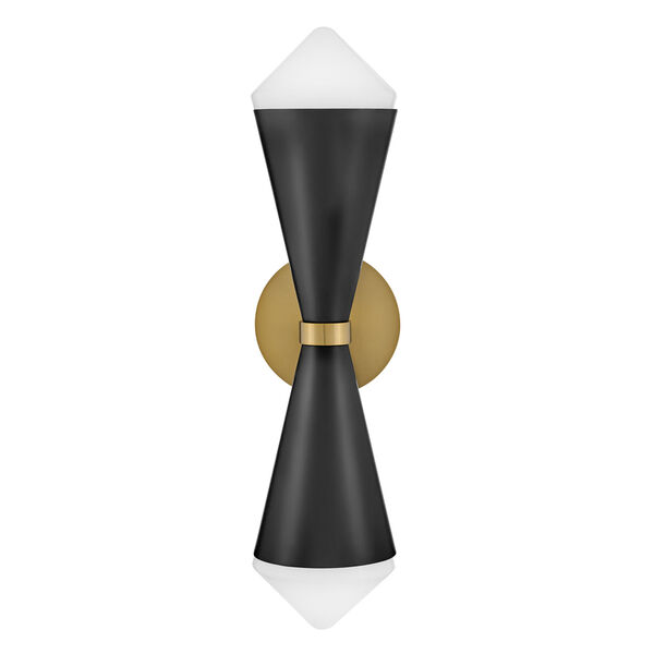 Betty Black Two-Light Wall Sconce, image 2