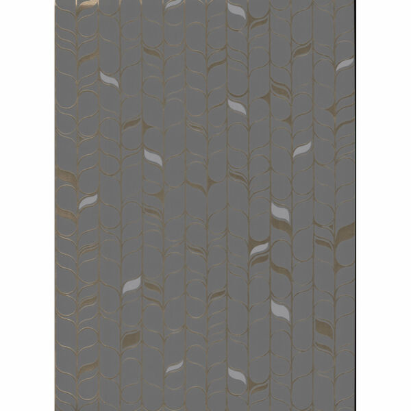 Candice Olson Modern Nature 2nd Edition Gray and Gold Perfect Petals Wallpaper, image 2