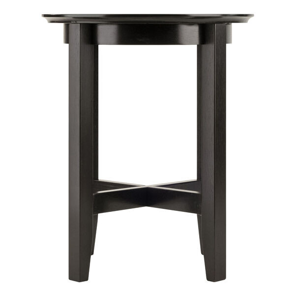 Toby Espresso Round Accent End Table, image 3