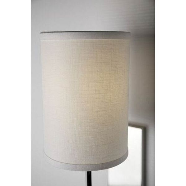 Myles Polished Nickel One-Light Wall Sconce with Linen Shade, image 6