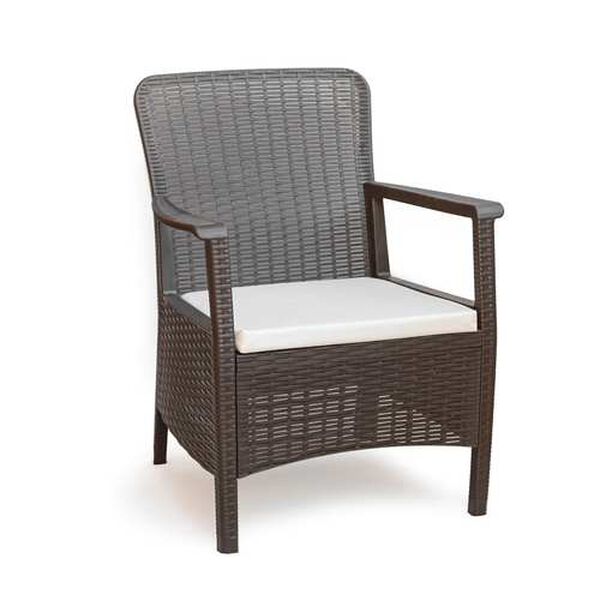 Orlando Outdoor Armchairs with Cushion, Set of Two, image 2