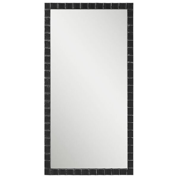 Dandridge Matte Black and Silver 22-Inch x 42-Inch Wall Mirror, image 2