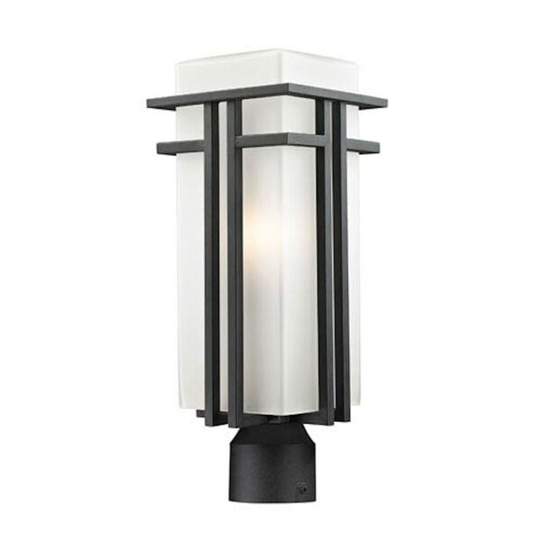 Abbey Black Outdoor Post Light, image 1