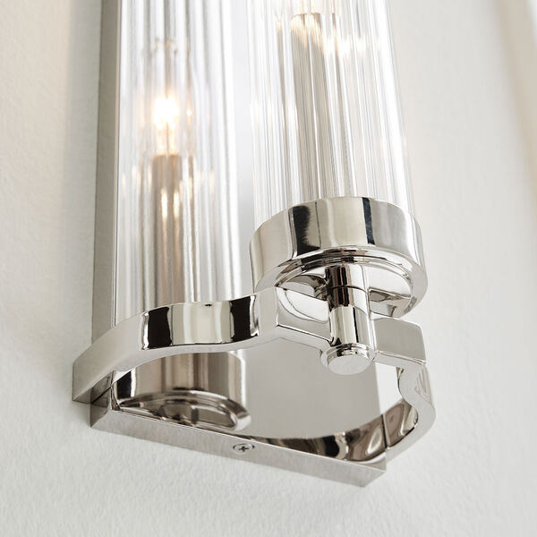 Demi Polished Nickel Five-Inch-Inch One-Light Bath Sconce, image 6