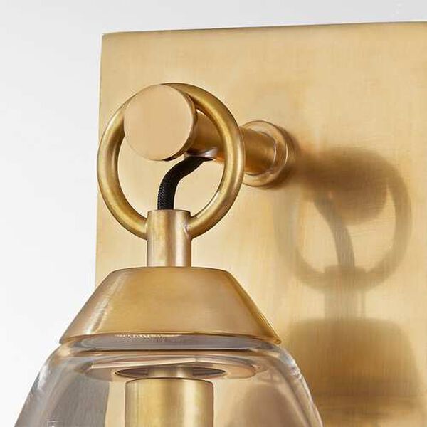 Nantucket Aged Brass One-Light Wall Sconce, image 3