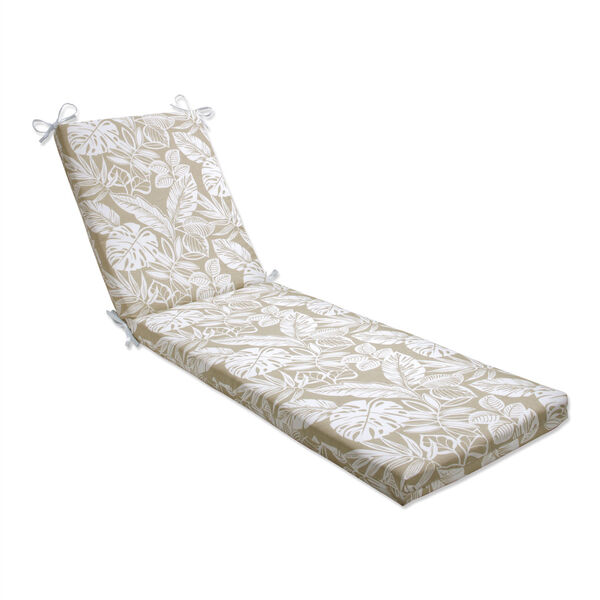 Delray Natural 23-Inch Chaise Lounge Cushion, image 1