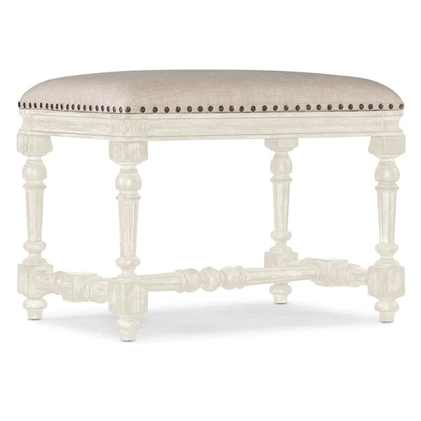 Traditions Soft White Bed Bench, image 1