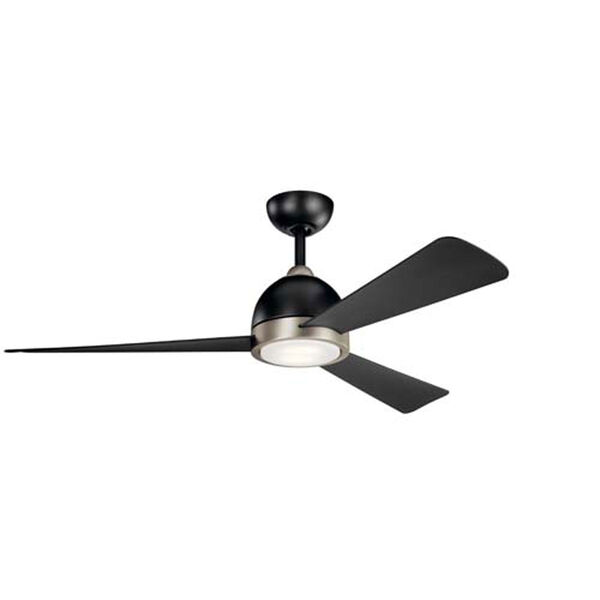 Incus Satin Black LED 56-Inch Ceiling Fan, image 1