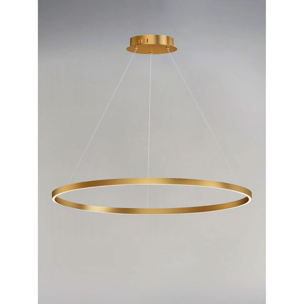 Groove Gold 40-Inch LED Pendant, image 2