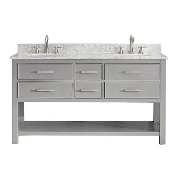 Brooks Chilled Gray 60-Inch Vanity Only, image 1