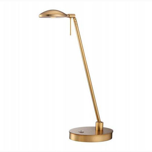 Honey Gold 19.5-Inch One Light LED Desk Lamp, image 1