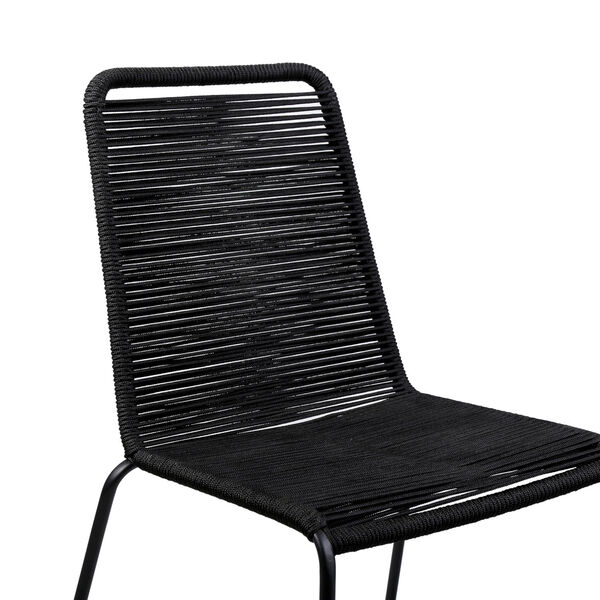 Shasta Black Rope Outdoor Dining Chair, Set of Two, image 5