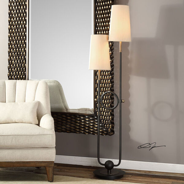 Riano Two-Arm / Two-Light Floor Lamp, image 2