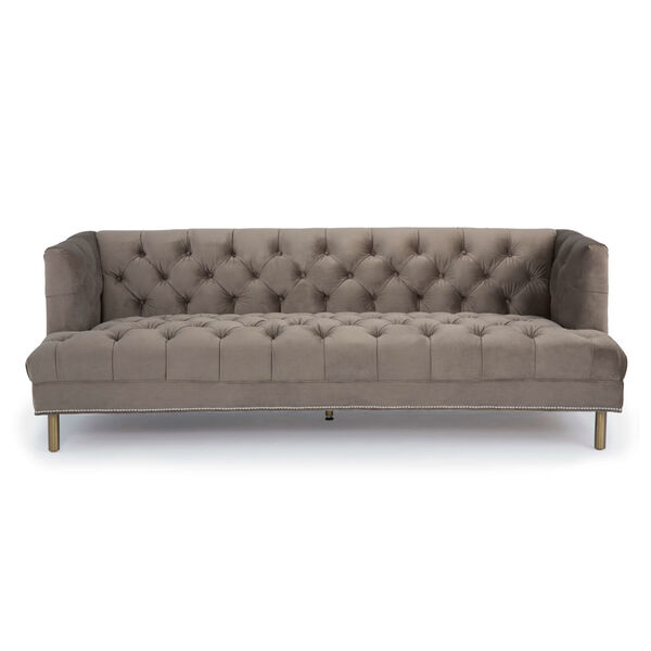 Stella Velvet Bronze Sofa, image 3