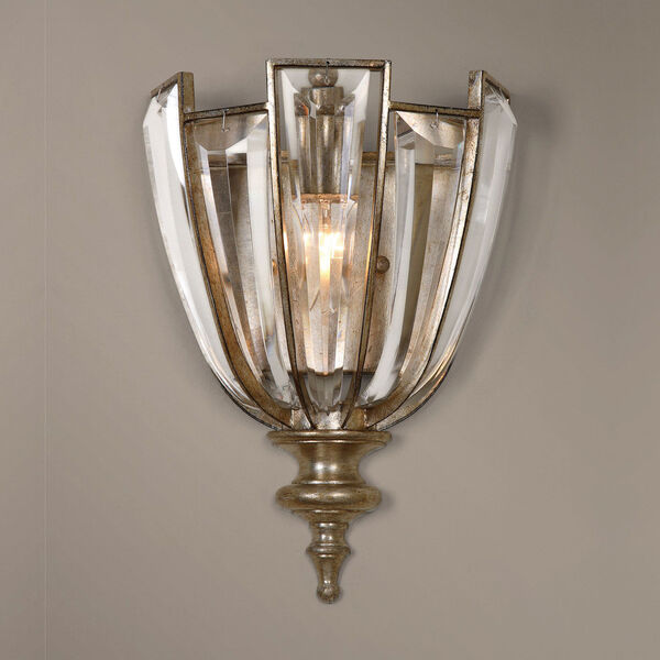 Vicentina Burnished Silver 13-Inch One Light Sconce, image 2