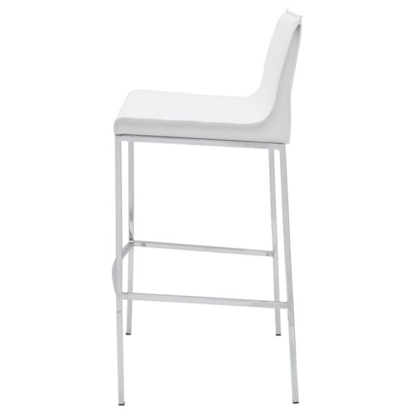 Colter Matte White Counter Stool, image 3