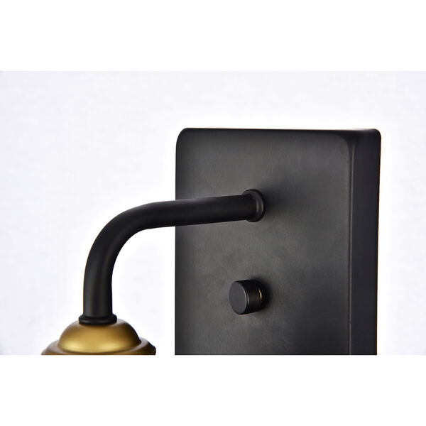 Anders Black and Brass One-Light Wall Sconce, image 5
