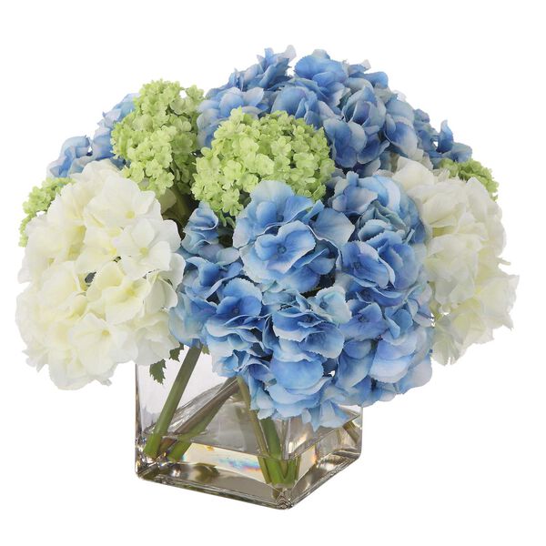 Providence Hydrangea White and Blue Bouquet, image 3
