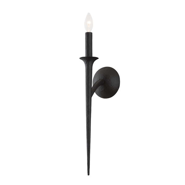 Luca Black Iron One-Light Wall Sconce, image 1